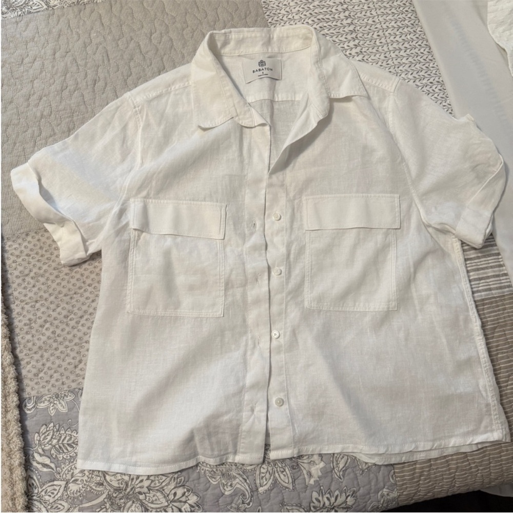 Aritzia | Babaton Linen Button-Up Shirt
